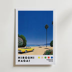 Mockup av Hiroshi Nagai Yellow affisch på vägg – köp enkelt hos Bozetto i hög kvalitet