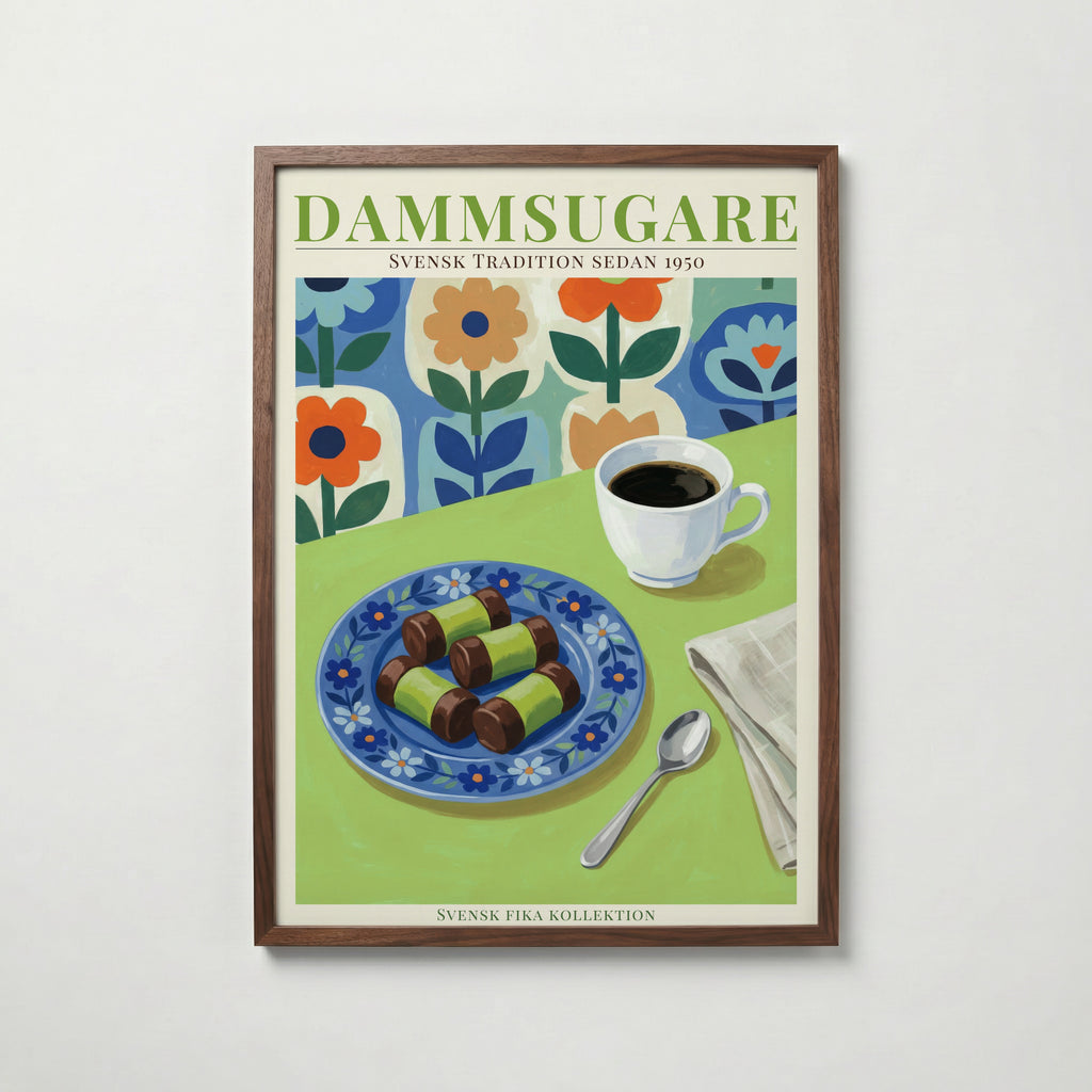 Dammsugare (Punchrulle) Poster affisch – stilren väggdekoration – Bozetto posters