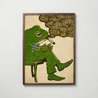 Dapper Frog Poster affisch – stilren väggdekoration – Bozetto posters
