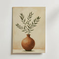 Minimalist Terracotta Vase – stilfullt konsttryck från Bozetto, tryckt på matt finpapper