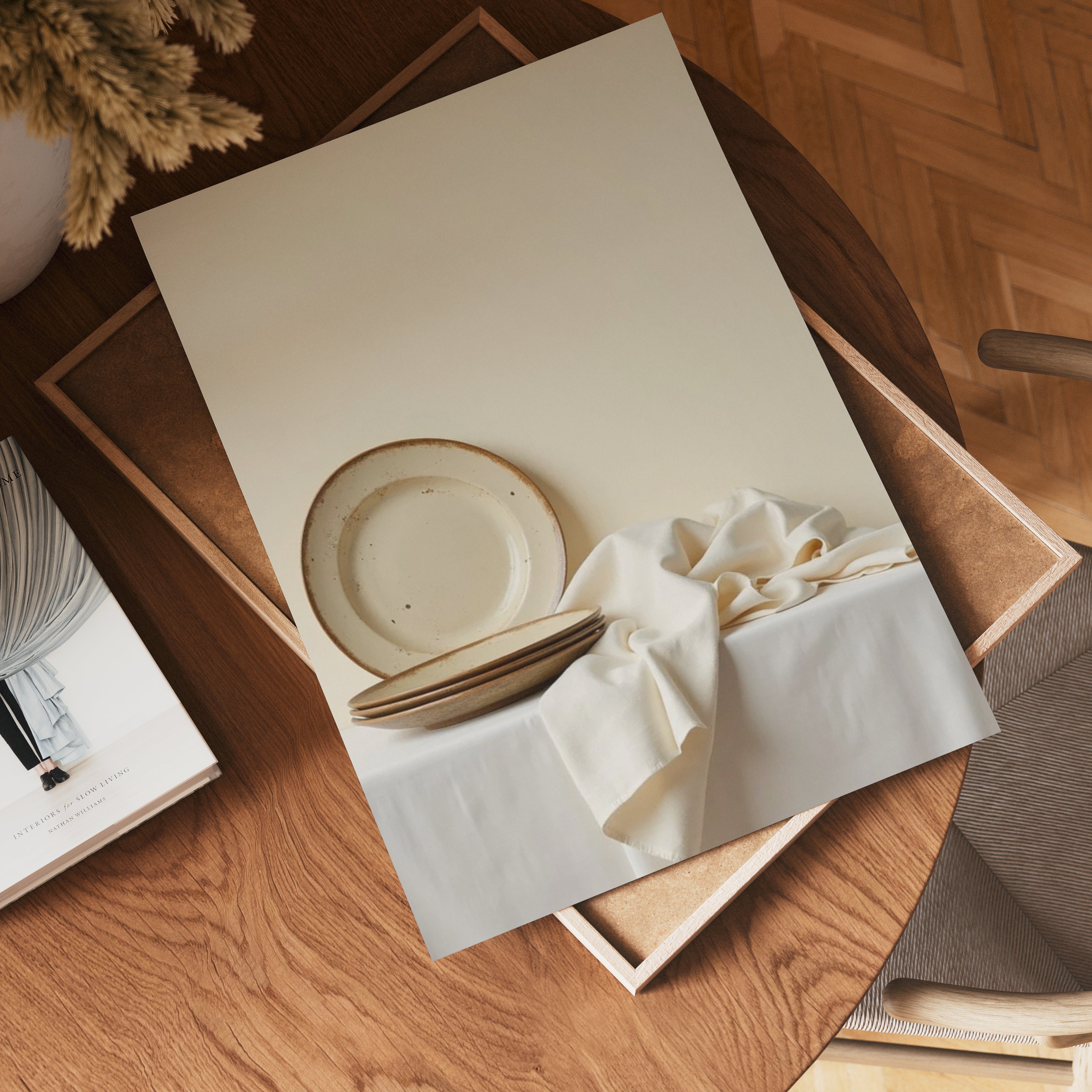 Rustic dinner plate Poster