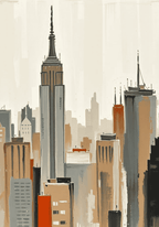 Empire Skyline Poster