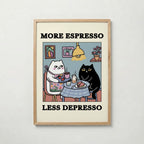 Espresso Therapy Poster poster – väggdekoration för hemmet – köp hos Bozetto