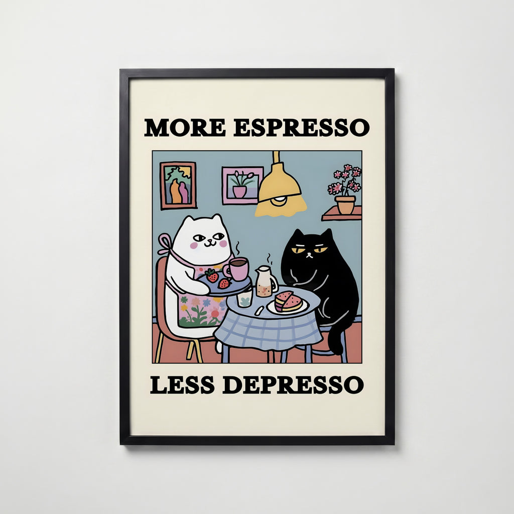 Espresso Therapy Poster – köp affisch till hemmet – Bozetto väggdekoration