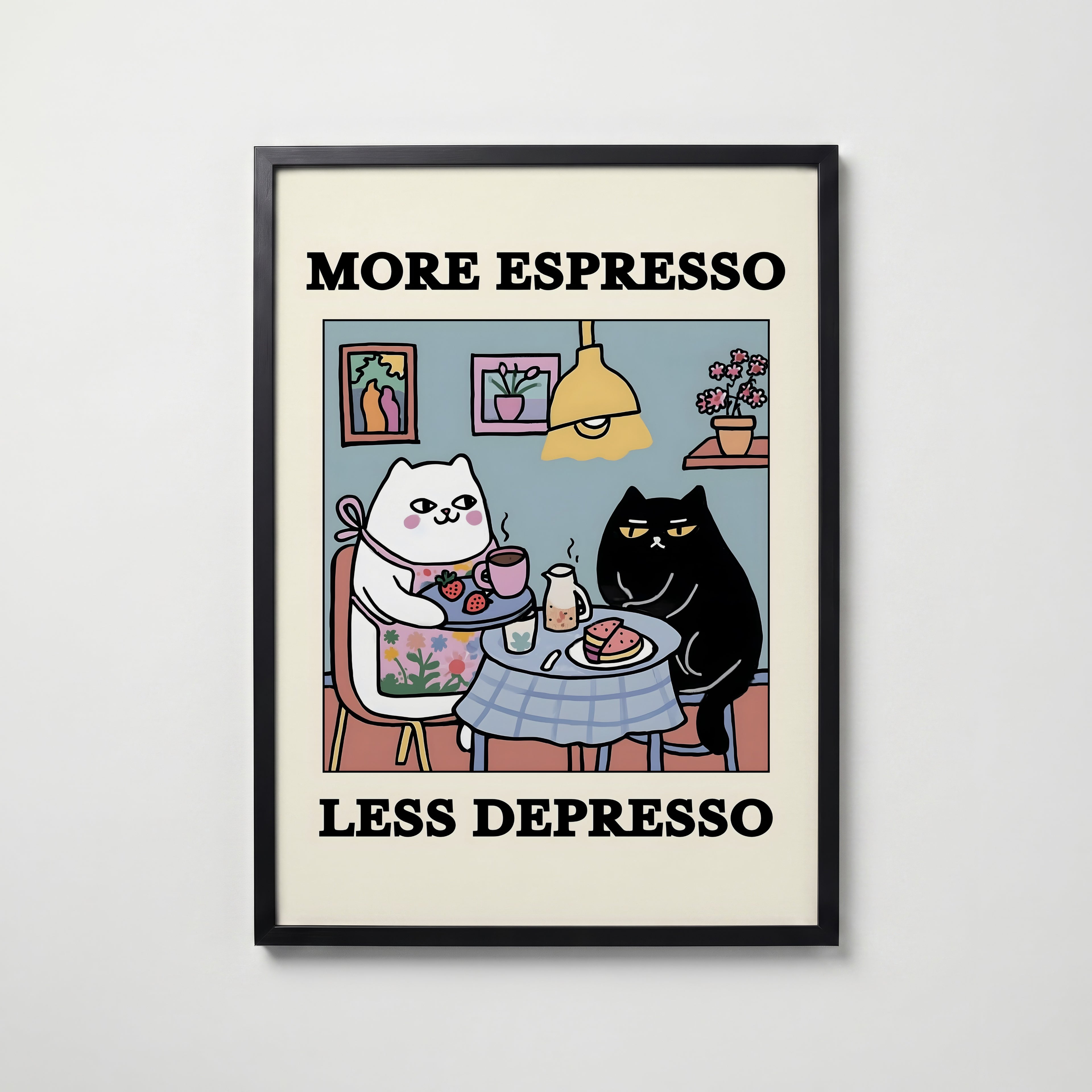 Espresso Therapy Poster – köp affisch till hemmet – Bozetto väggdekoration