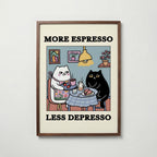 Espresso Therapy Poster affisch – stilren väggdekoration – Bozetto posters