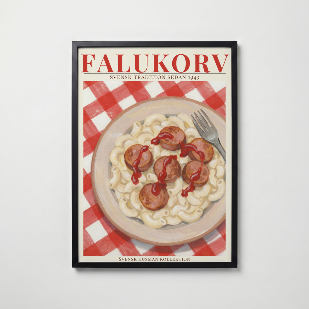 Falukorv Poster poster – väggdekoration för hemmet – köp hos Bozetto