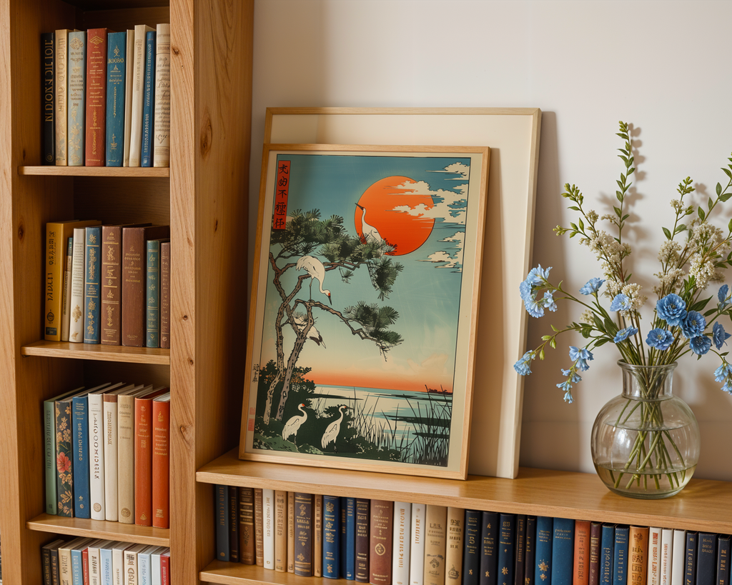 Japanese Crane Poster