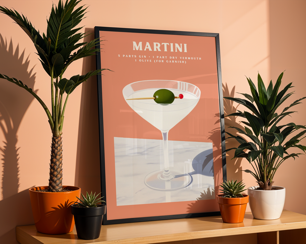 Martini Drink Poster