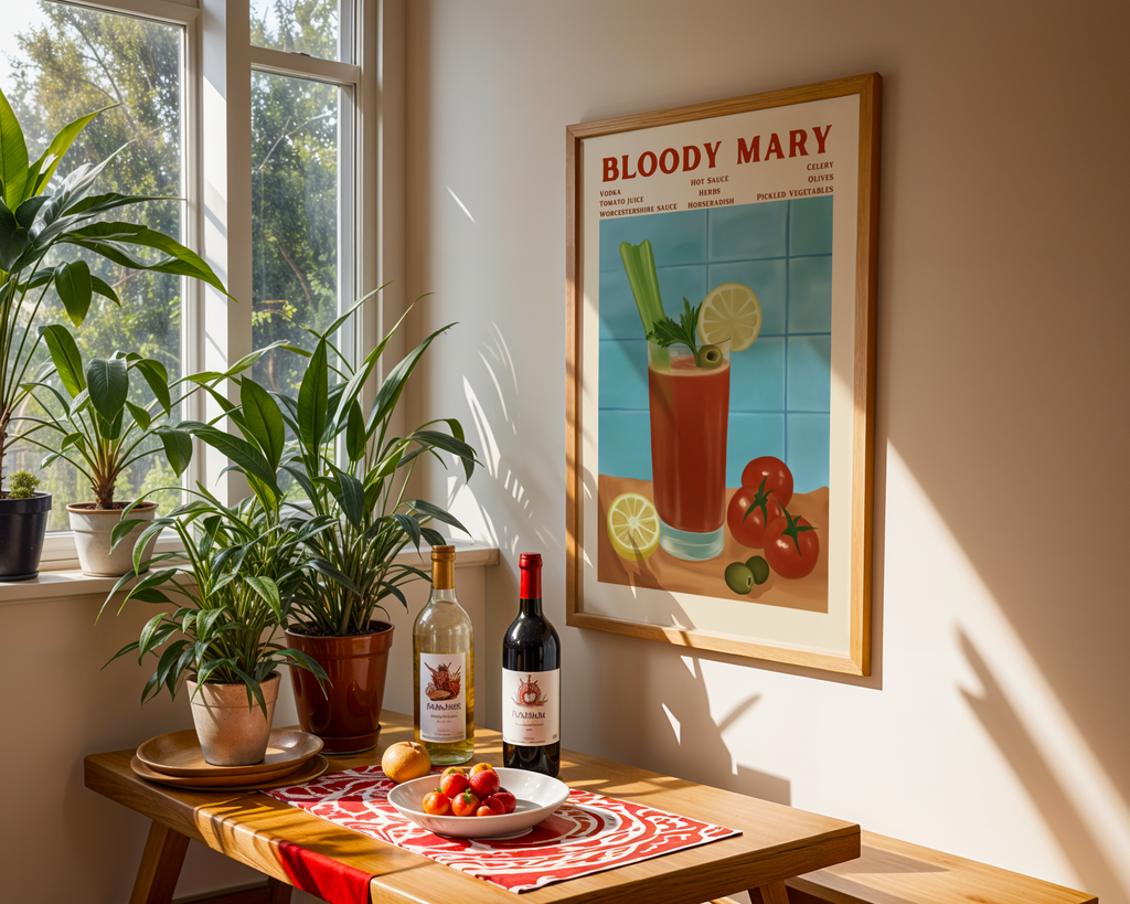 Bloody Mary Cocktail Poster