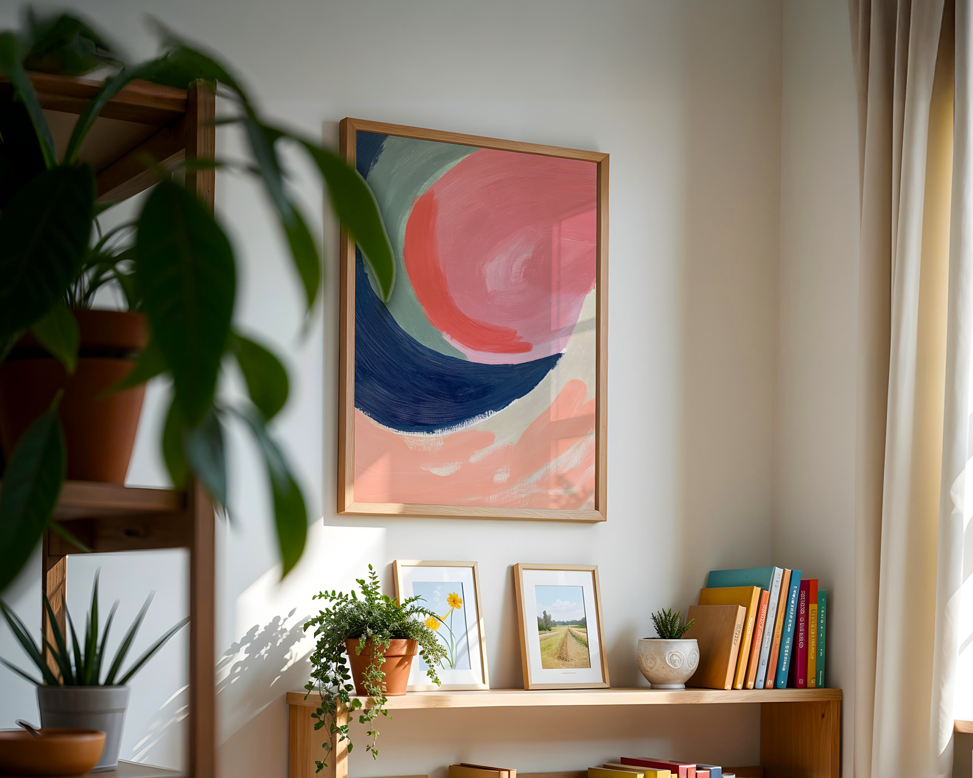 Abstract Whispers of the Horizon Poster – poster på vägg inredning