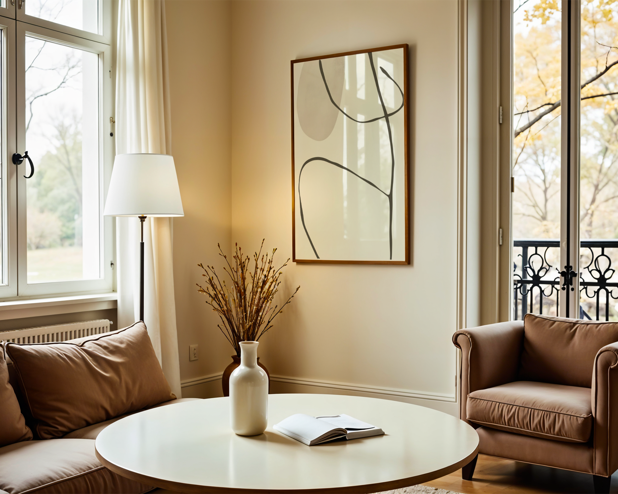 Flow of Silence Poster – poster på vägg inredning