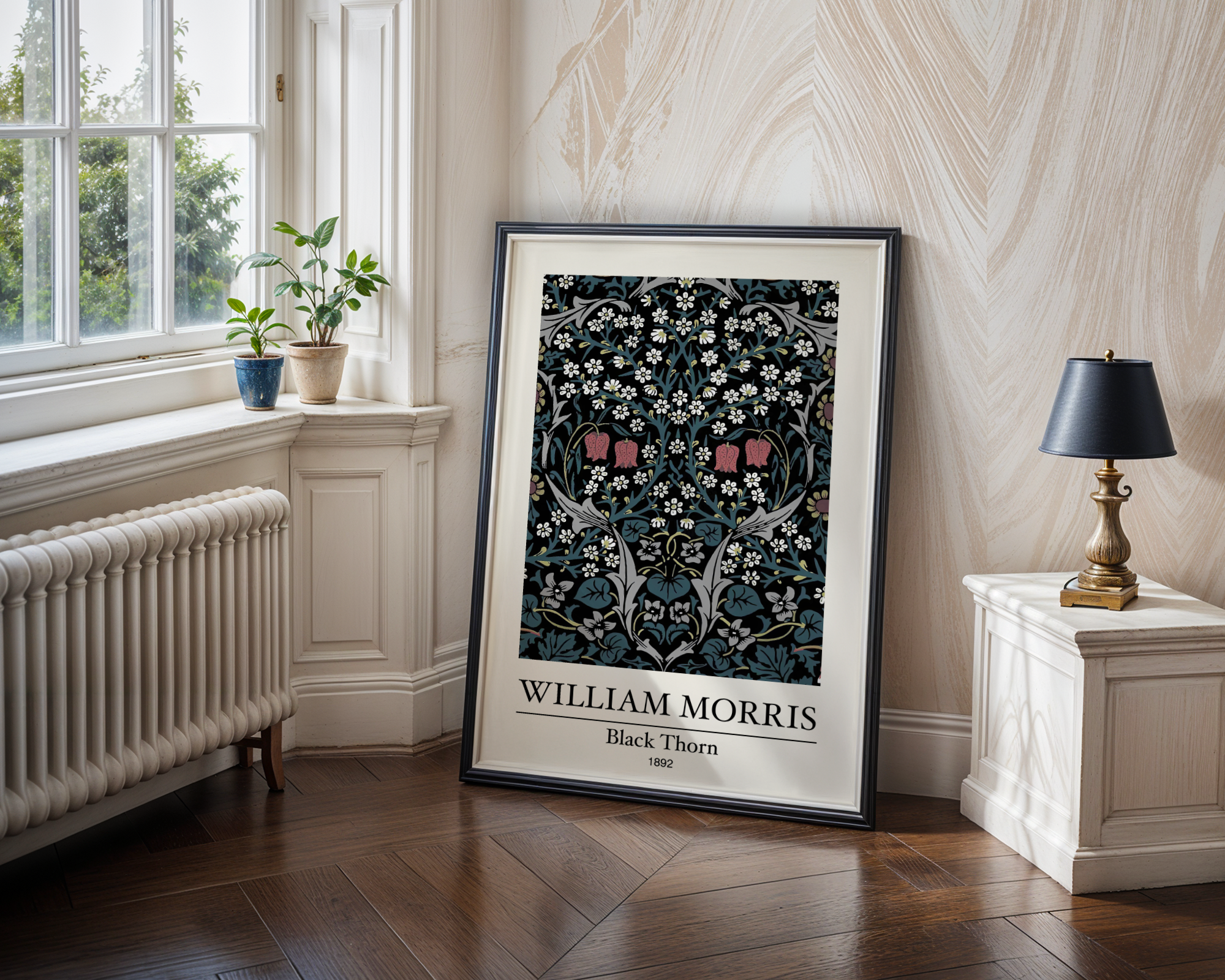 William Morris Black Thorn Poster