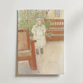 Carl Larsson Girl and rocking – stilfullt konsttryck från Bozetto, tryckt på matt finpapper