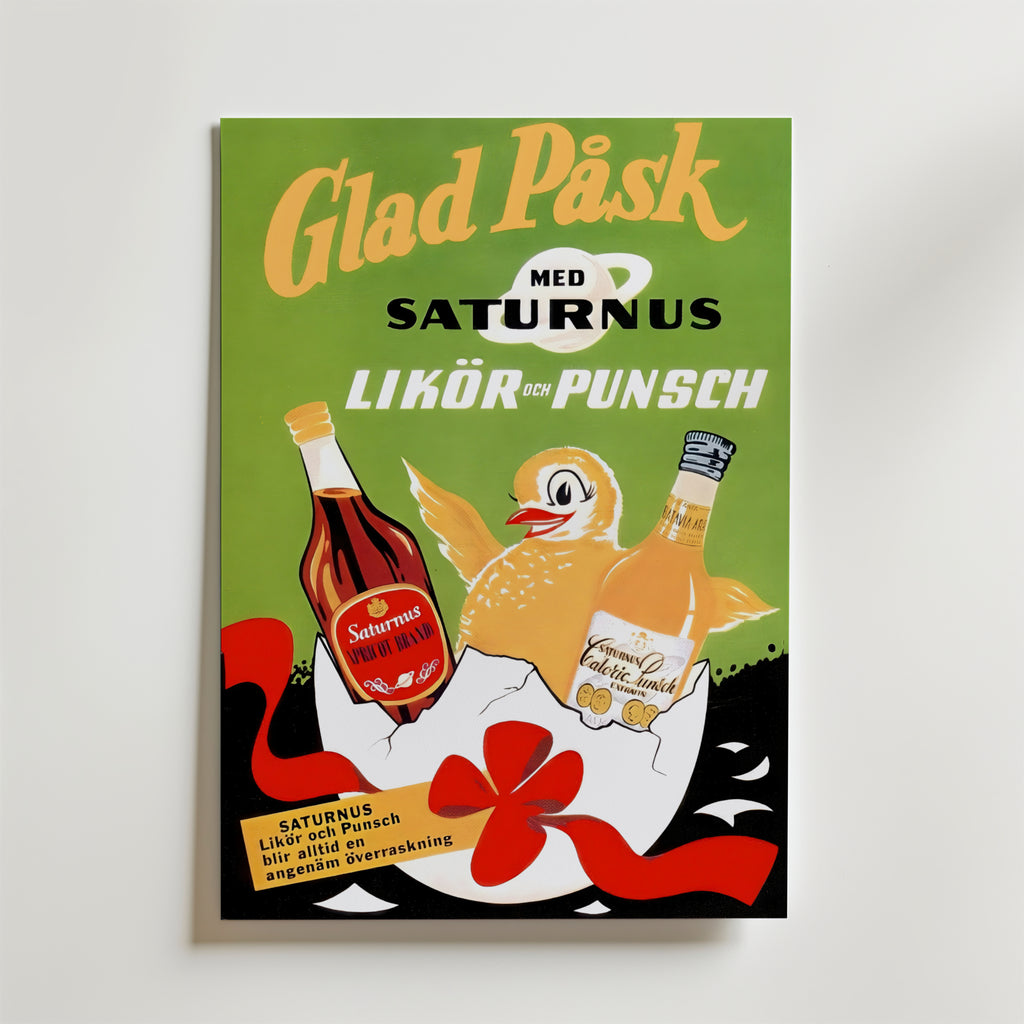 Glad Påsk Saturnus Poster