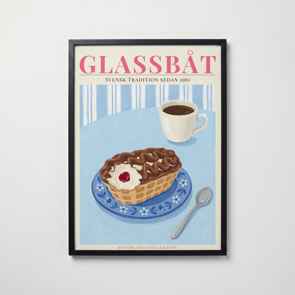 Glassbåt Poster poster – väggdekoration för hemmet – köp hos Bozetto