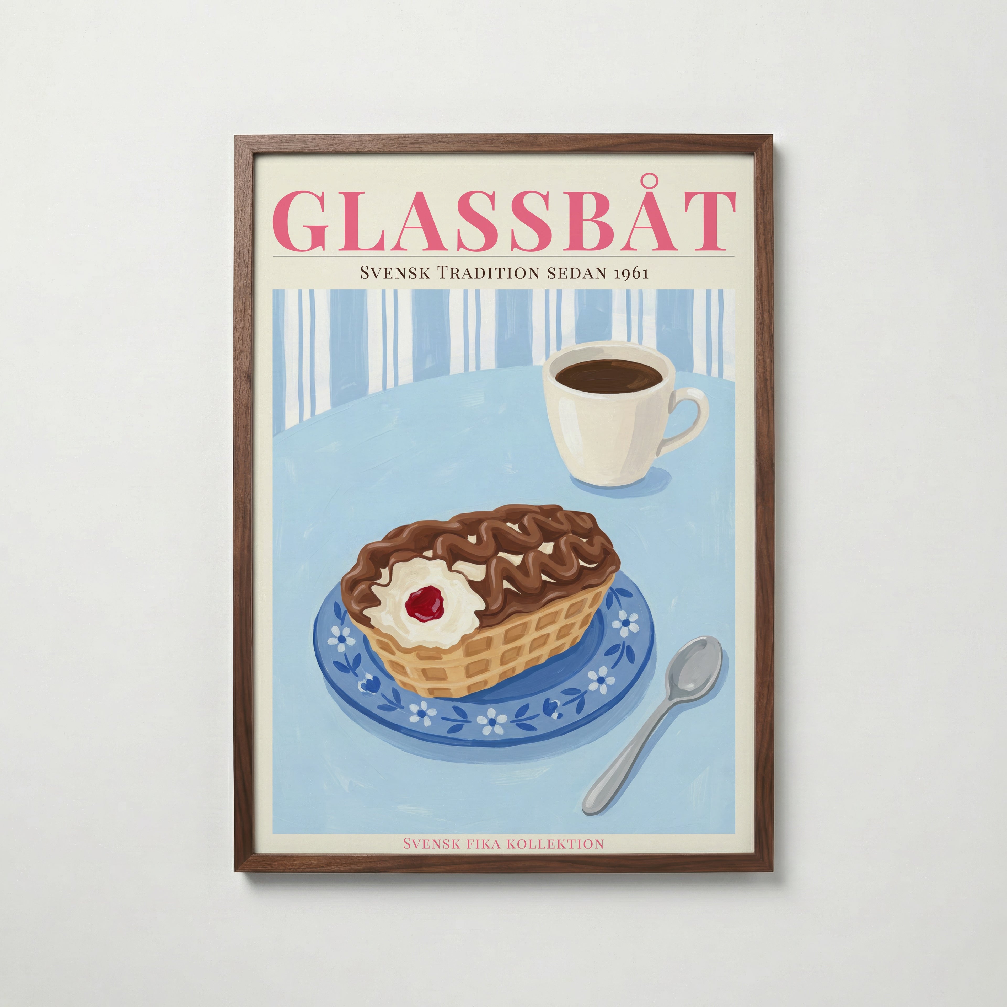 Glassbåt Poster – köp affisch till hemmet – Bozetto väggdekoration