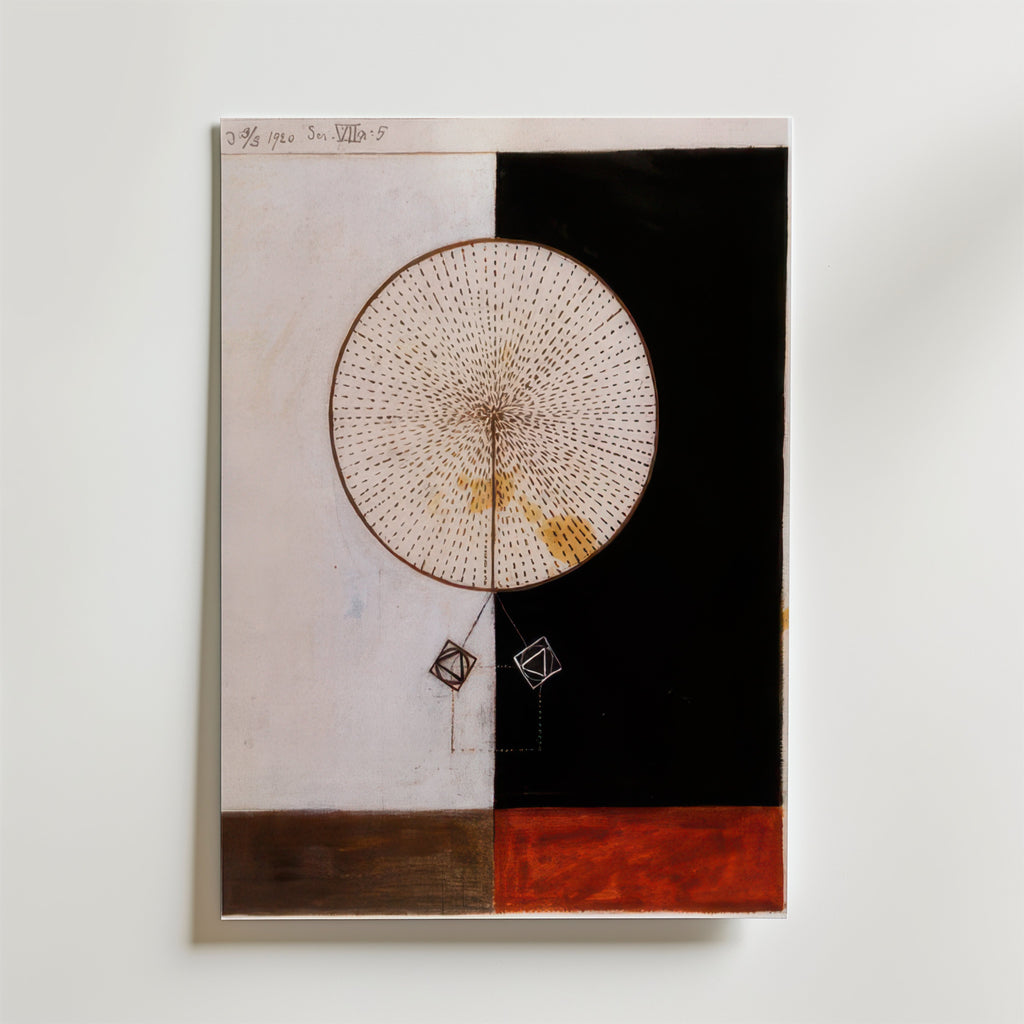 Hilma af Klint Geometry Poster – Detta verk av Hilma af Klint kombinerar enkelhet och djup i en fascinerande geometrisk