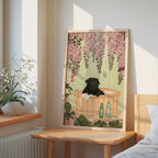 Wisteria Spa Dog Poster – poster på vägg inredning