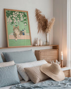 Bath Cat Poster – poster väggdekoration