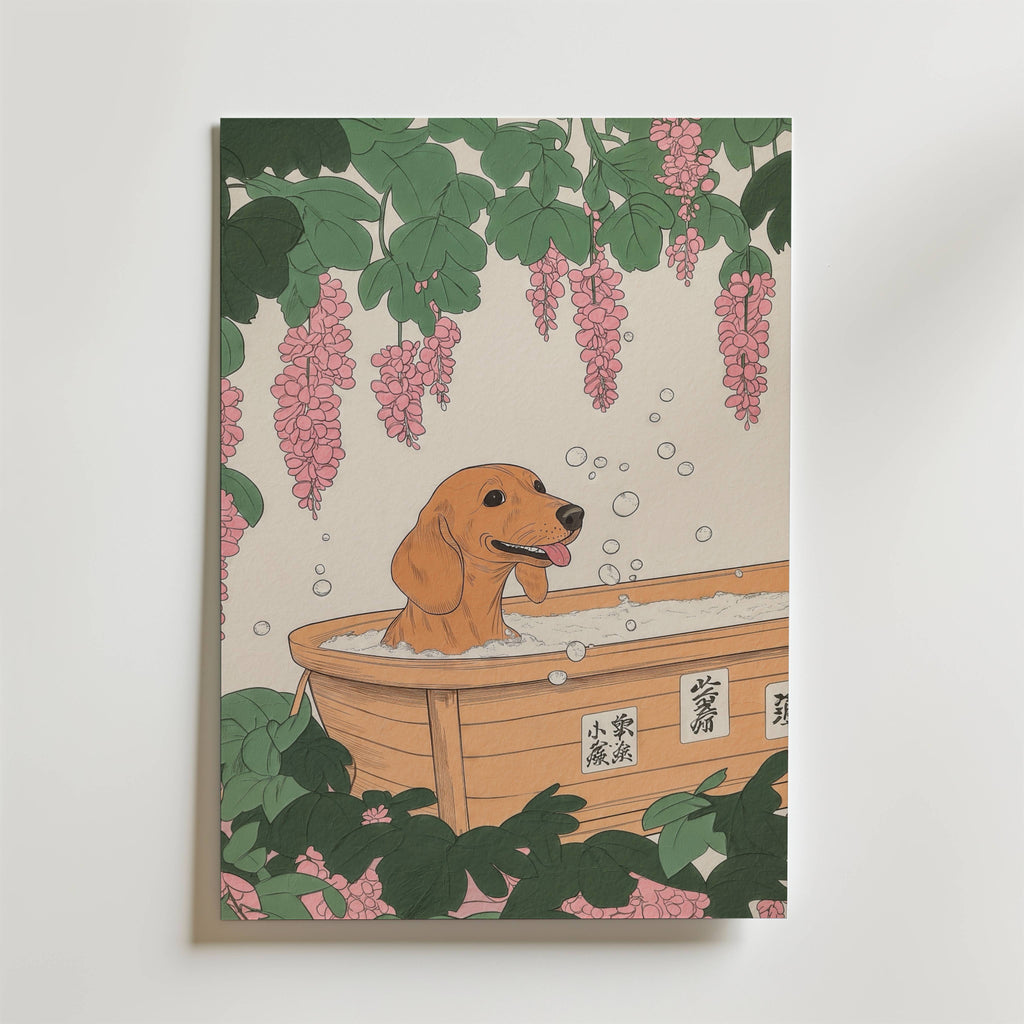 Golden Dog Spa Poster