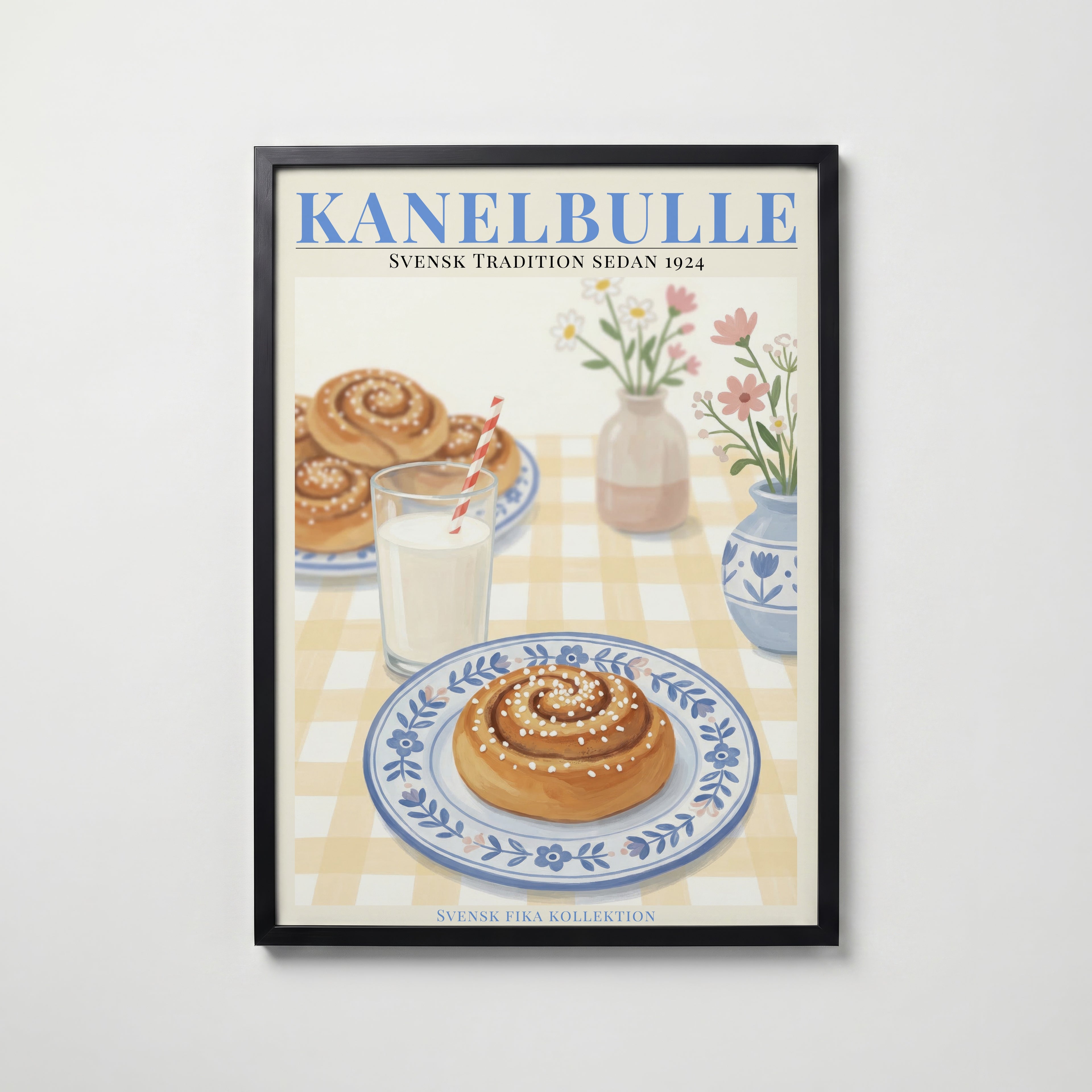 Kanelbulle Poster poster – väggdekoration för hemmet – köp hos Bozetto