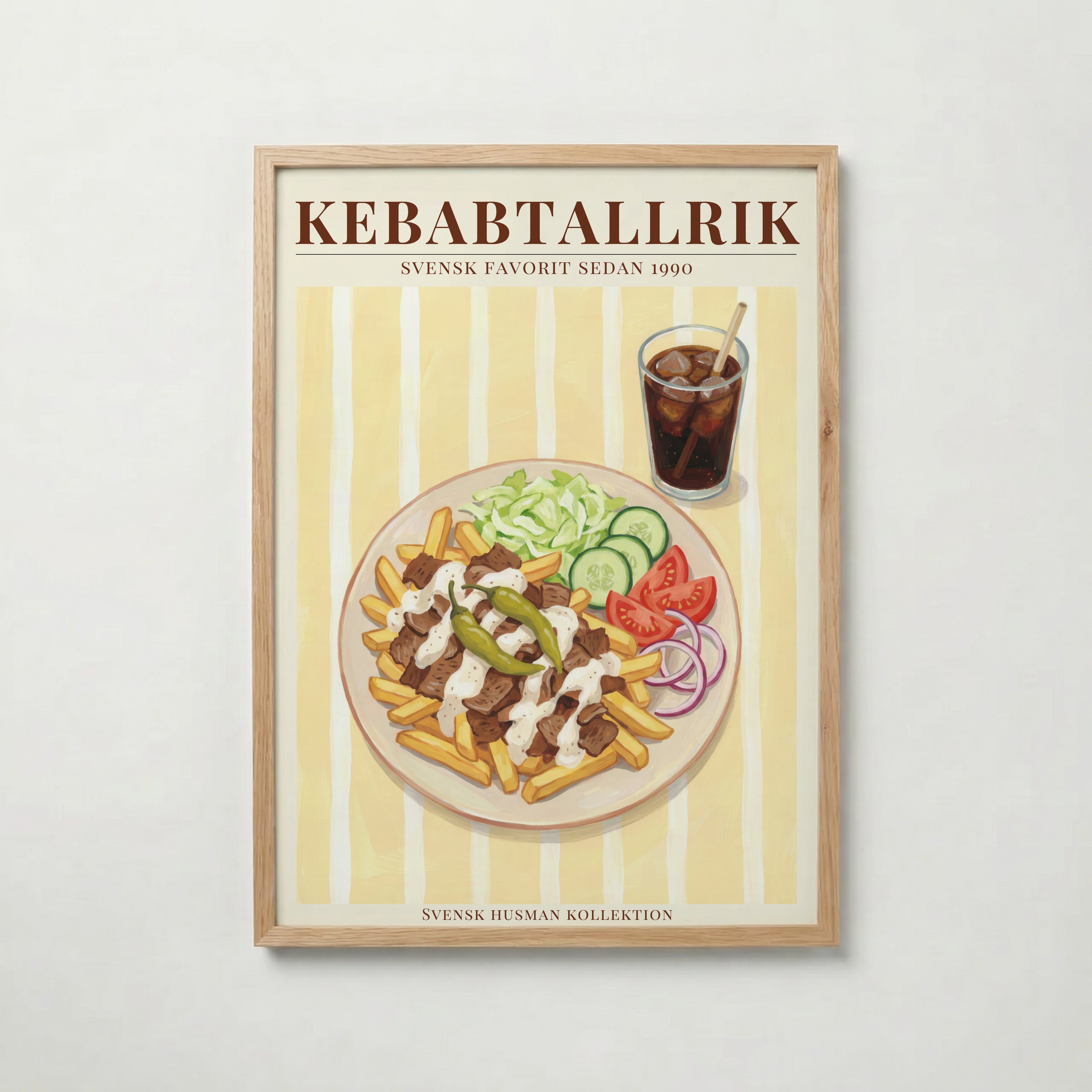 Kebabtallrik Poster affisch – köp poster online – Bozetto väggdekoration