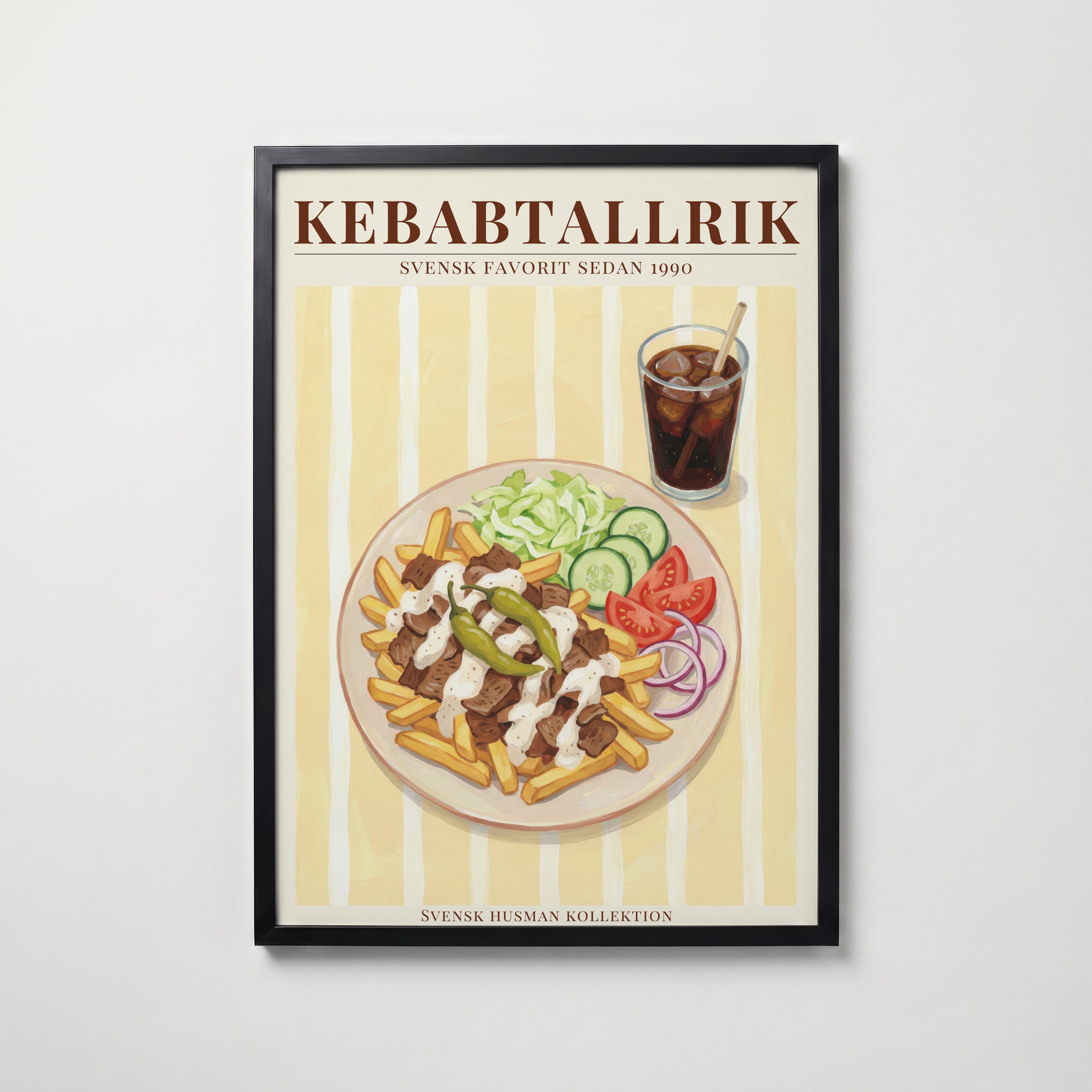Kebabtallrik Poster poster – väggdekoration för hemmet – köp hos Bozetto