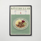 Köttbullar Poster poster – väggdekoration för hemmet – köp hos Bozetto