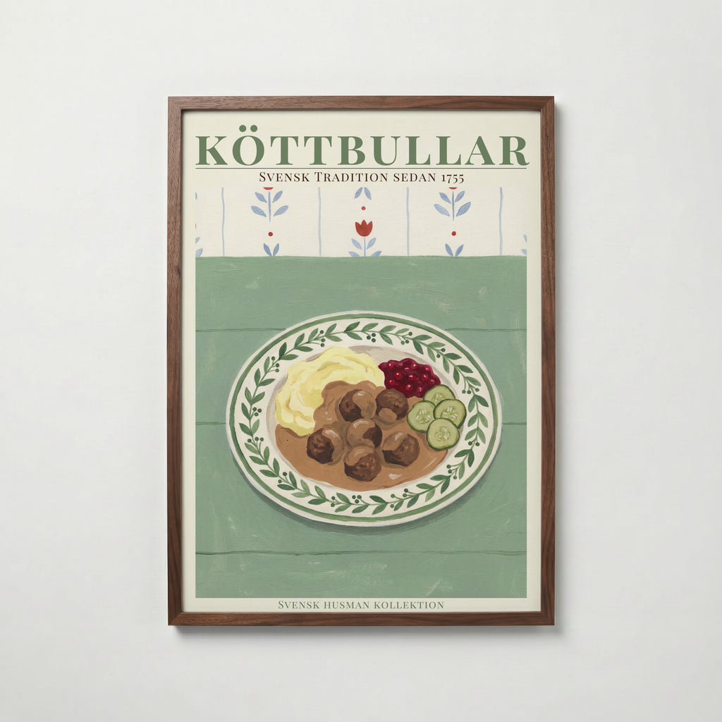 Köttbullar Poster – köp affisch till hemmet – Bozetto väggdekoration