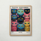 Yayoi Kusama Polka Dot Cat Parade Poster affisch – köp poster online – Bozetto väggdekoration