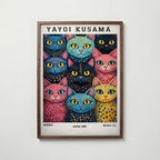 Yayoi Kusama Polka Dot Cat Parade Poster – köp affisch till hemmet – Bozetto väggdekoration