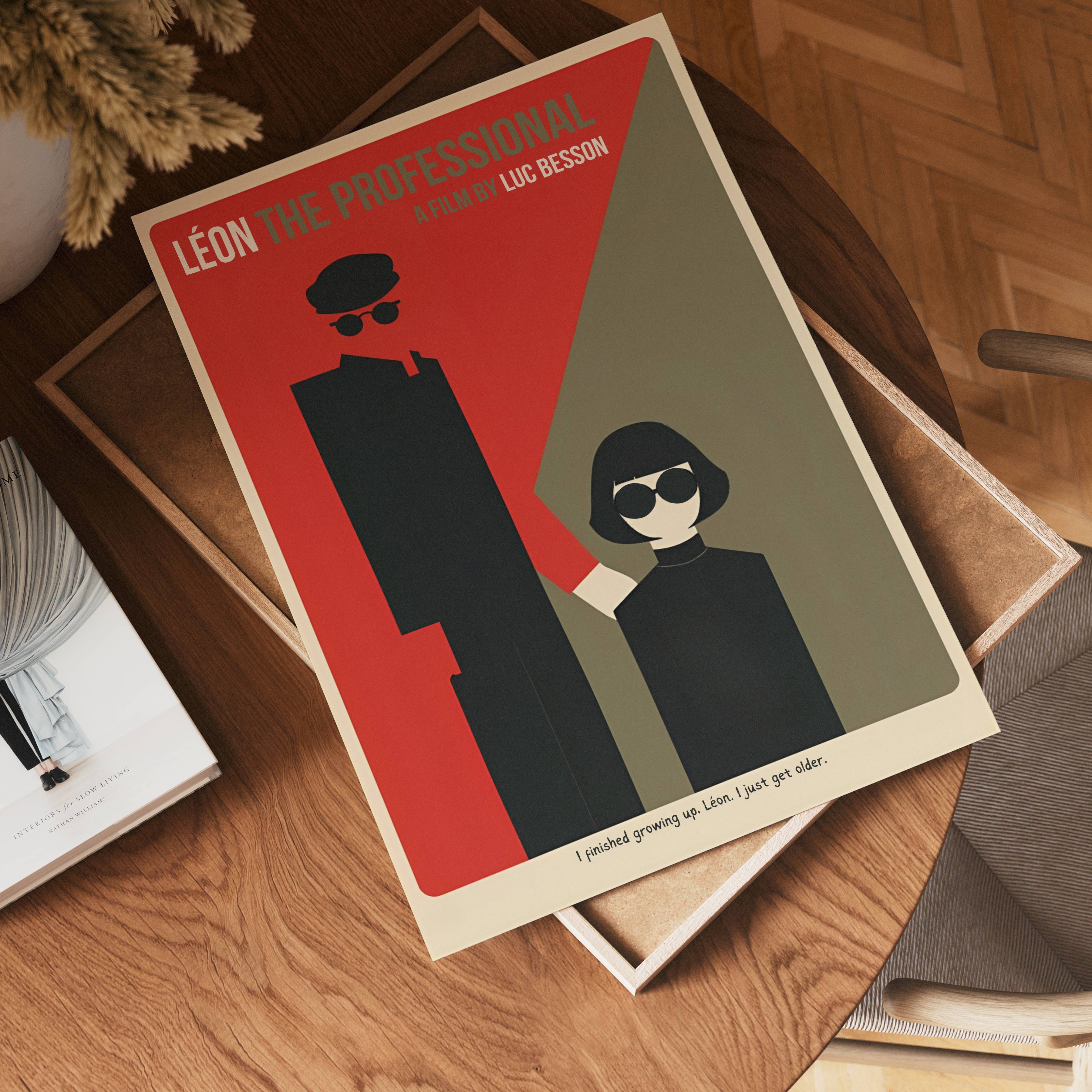 Léon: The Professional – affisch med stilfullt motiv från Bozetto i hög kvalitet
