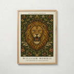 Lion in Bloom William Morris Poster