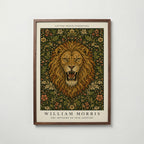 Lion in Bloom William Morris Poster