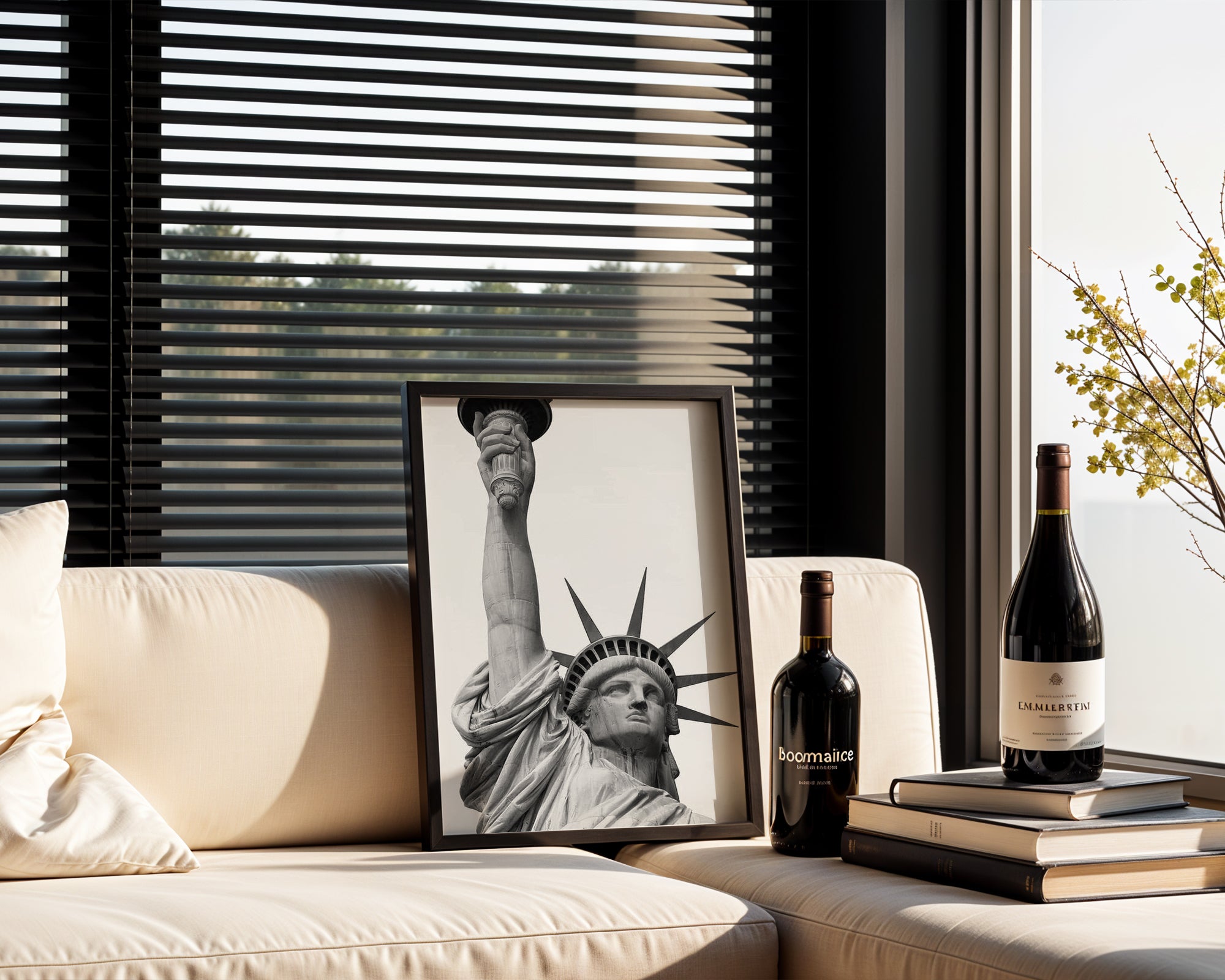 Liberty in Black & White Poster