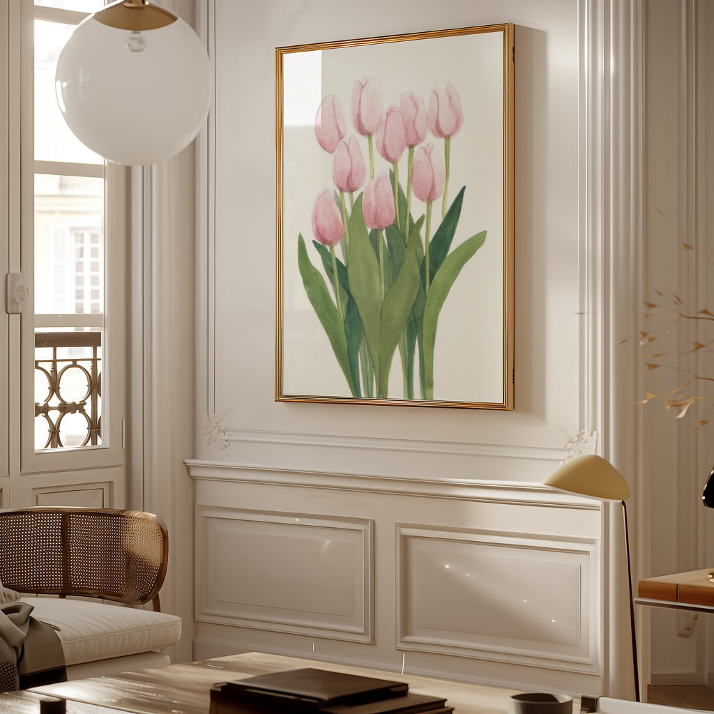 Pink Tulips Poster