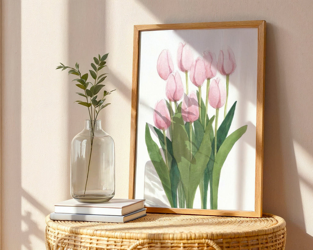 Pink Tulips Poster