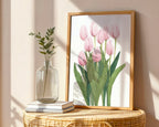 Pink Tulips Poster