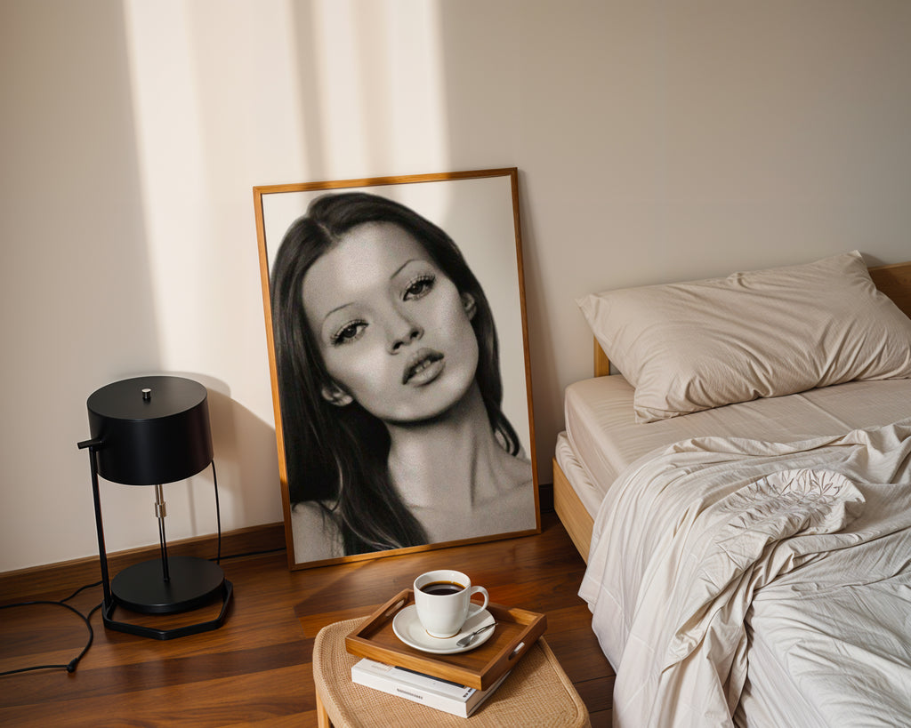 Kate Moss Portrait Poster