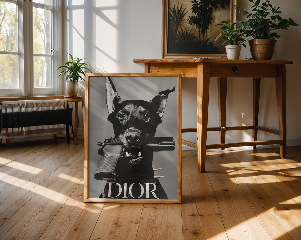 Dior Doberman Poster