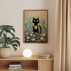 Morning Coffee Cat Poster