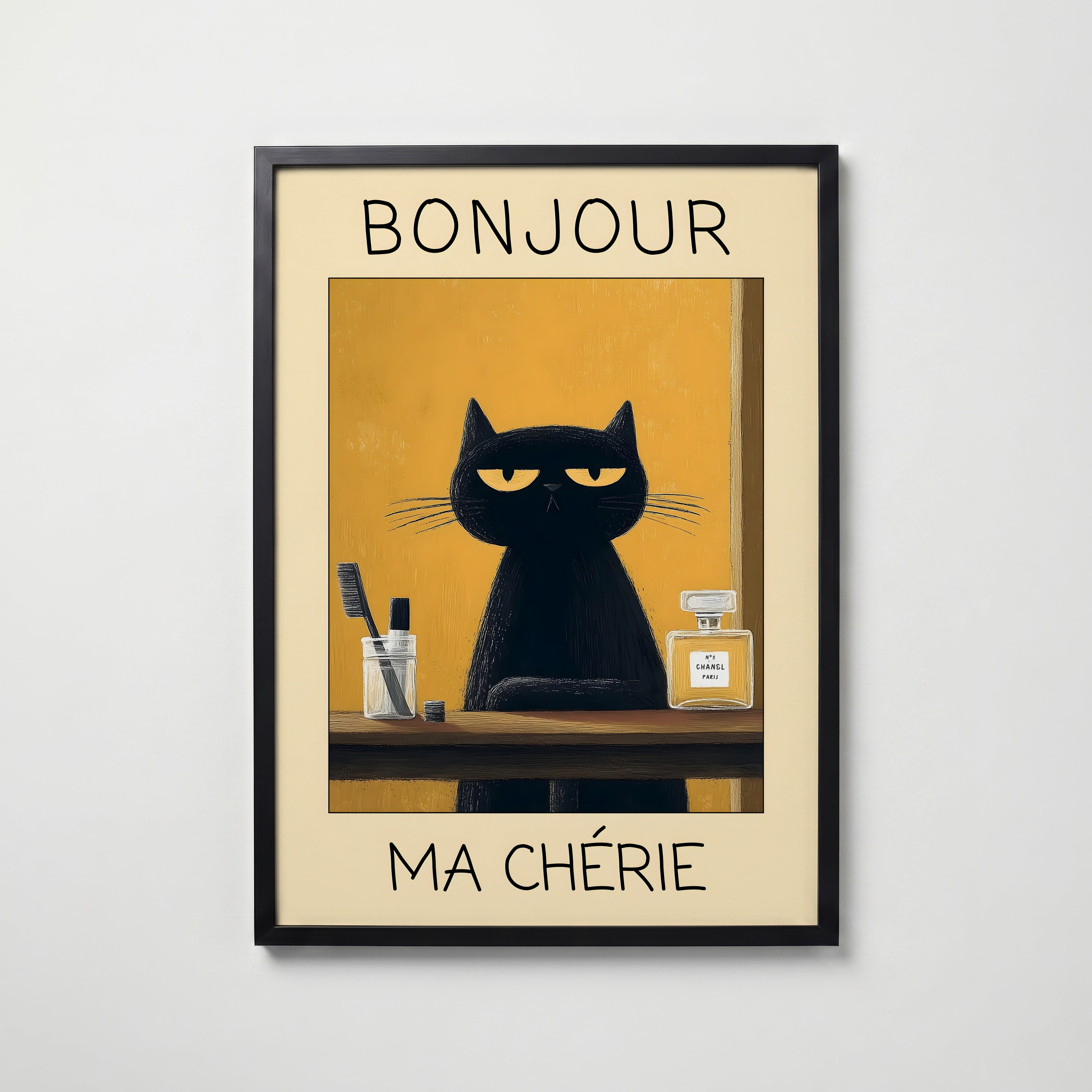 Parisian Morning Ritual Poster poster – väggdekoration för hemmet – köp hos Bozetto