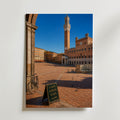 Marco Ricci Piazza del Campo Siena Poster – Sienas medeltida torg Piazza del Campo sett uppifrån