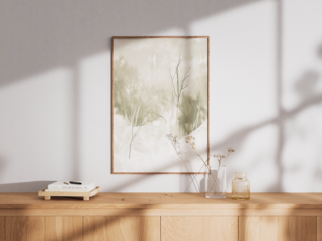 Abstract Winter Silence Poster – poster väggdekoration