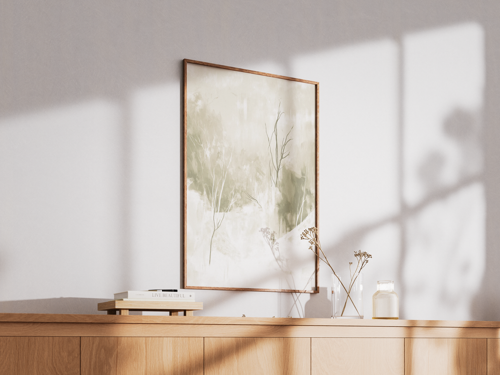 Abstract Winter Silence Poster – poster på vägg inredning