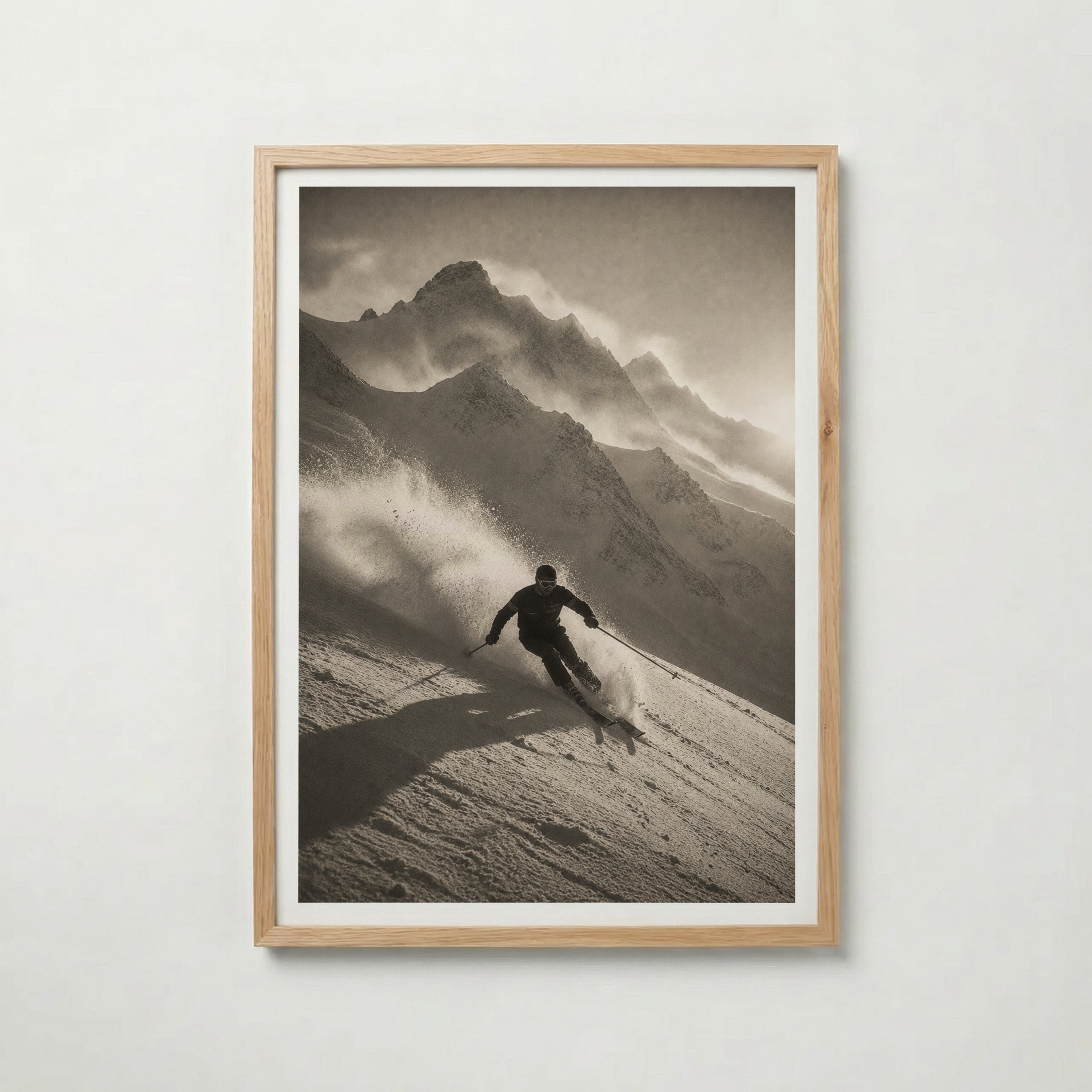 Powder Run in the Alps Poster