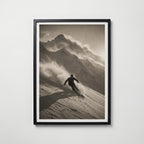 Powder Run in the Alps Poster
