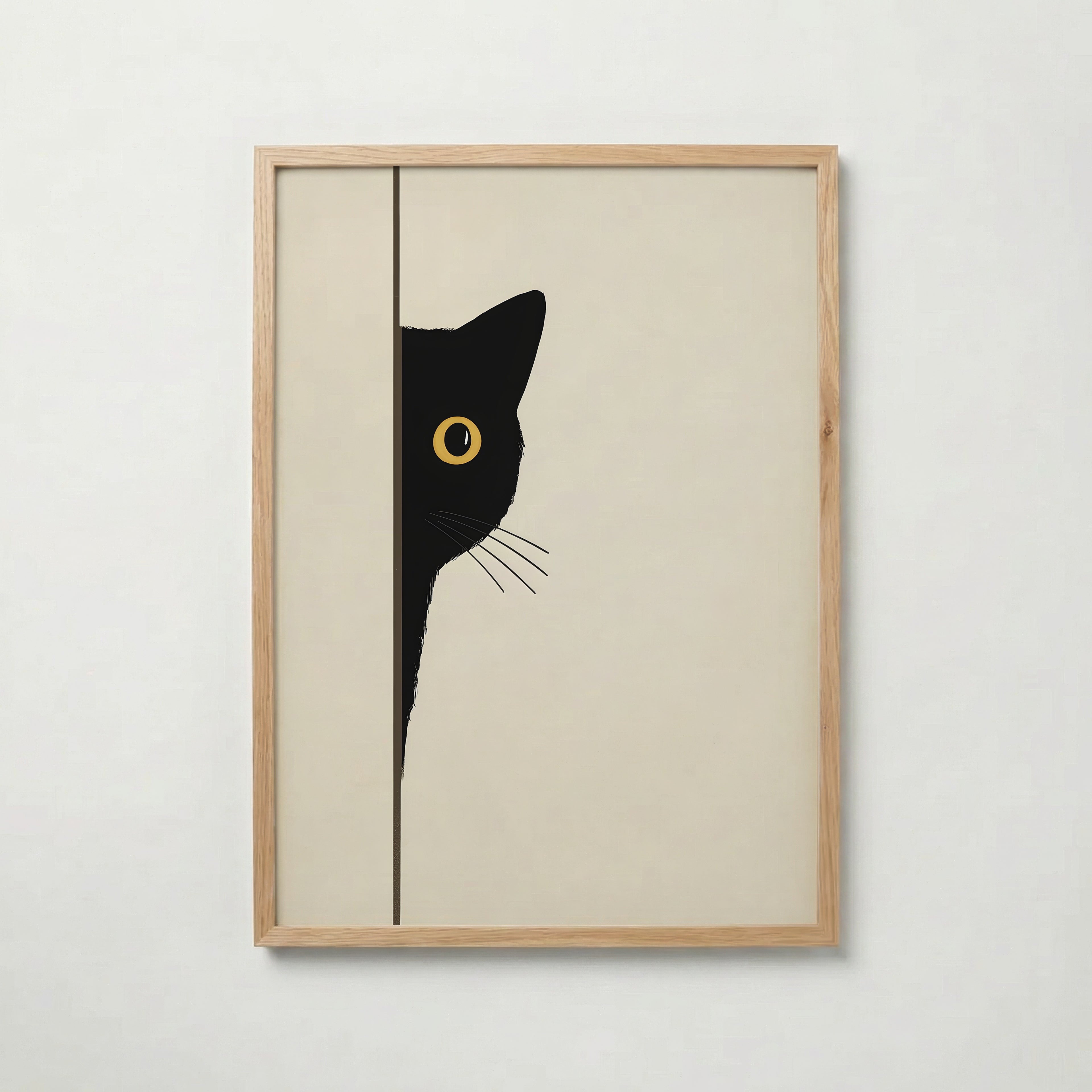 Quiet Peek Poster poster – väggdekoration för hemmet – köp hos Bozetto