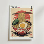 Bundle 2-pack Japandi Ramen Cat Delight – poster på vägg inredning